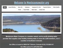 Tablet Screenshot of montezumawater.org